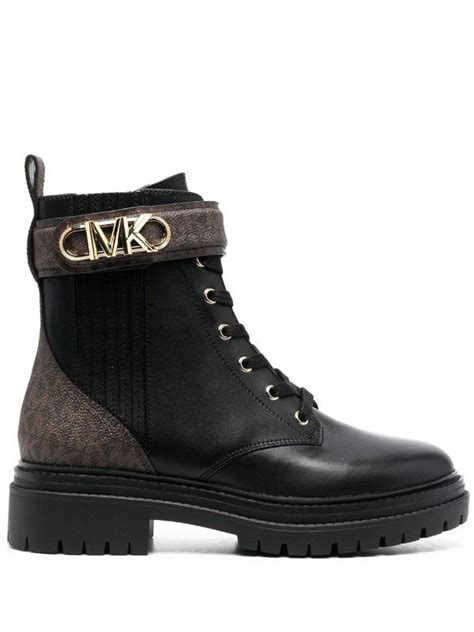 michael kors black boots|Michael Kors black flat boots.